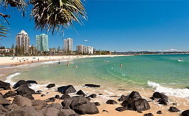 Playa de Coolangatta en Brisbane