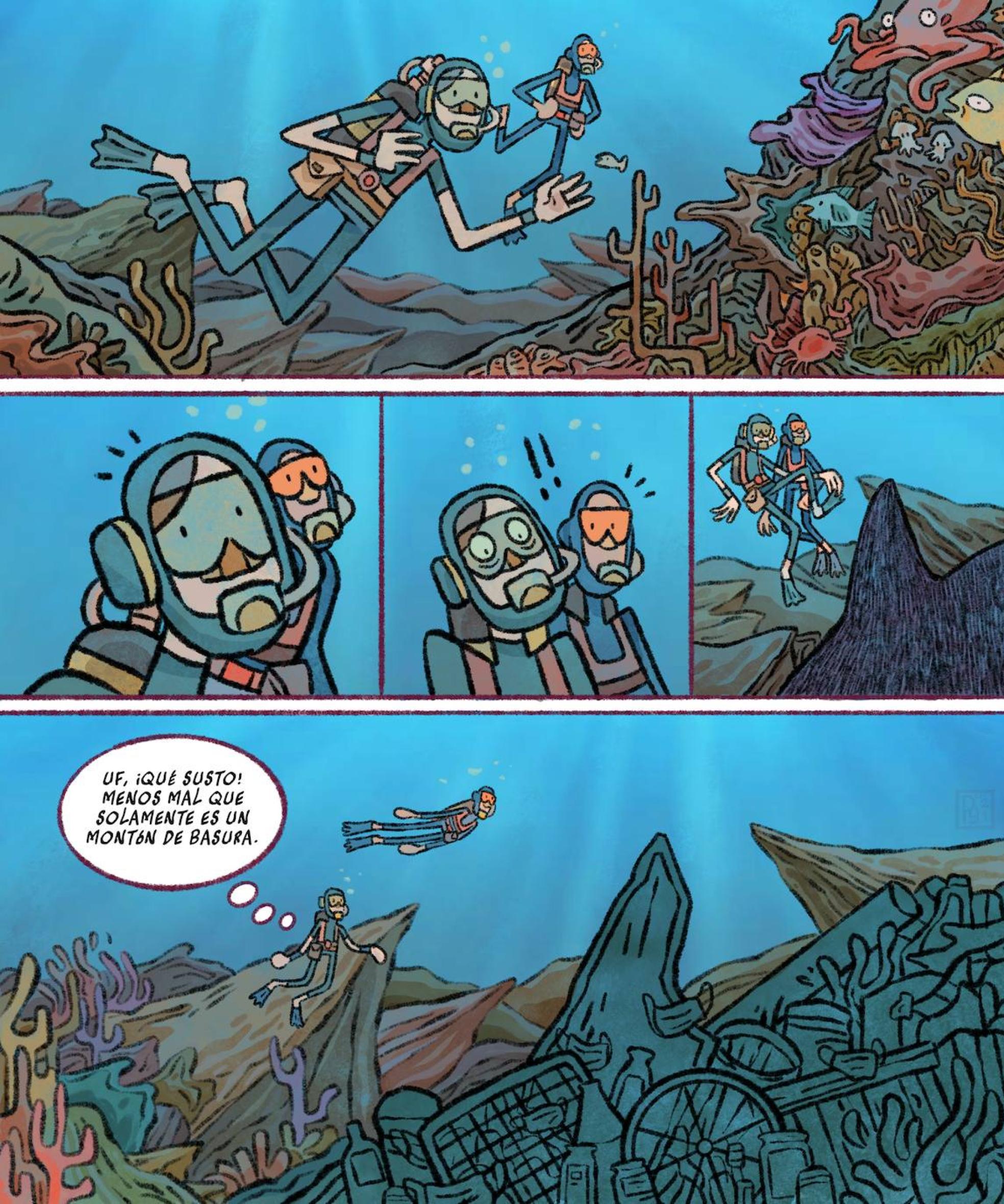 Confusión en el fondo del mar