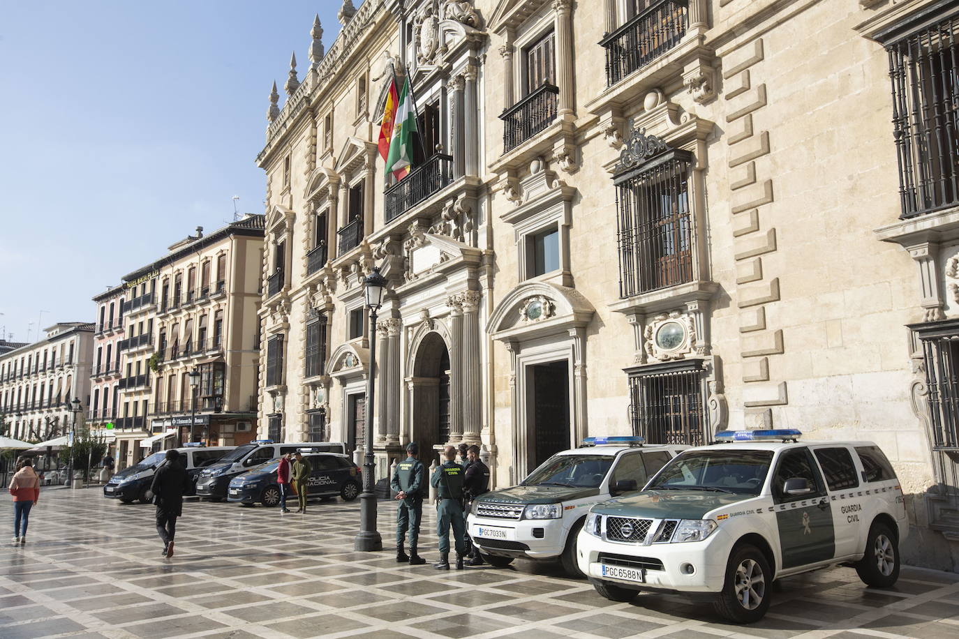 Fachada de la Audiencia de Granada, donde está previsto que se celebre el juicio el 16 de septiembre. 