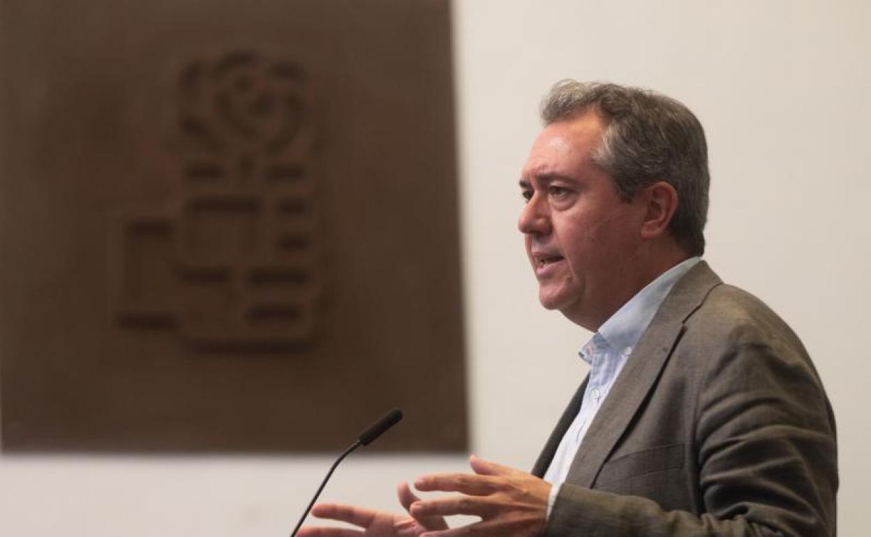 El secretario general del PSOE de Andalucía y candidato socialista a la Presidencia de la Junta, Juan Espadas. 