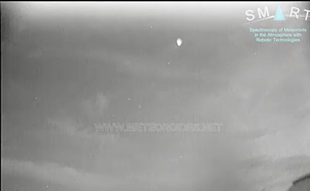 Imagen de la bola de fuego captada por el Observatorio Astronómico de La Hita.