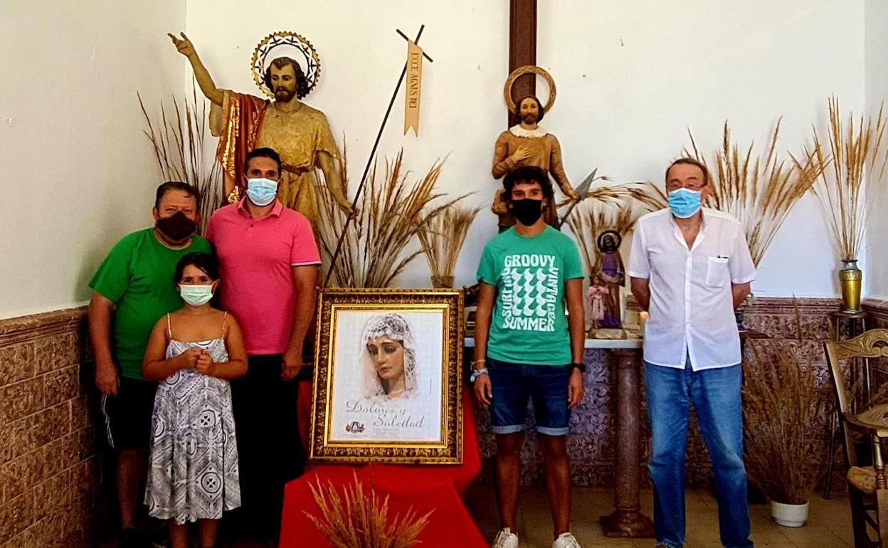 Presentan en la ermita de San Isidro de Lanjarón el XXVI cartel de Nuestra Señora María Santísima de los Dolores y Soledad