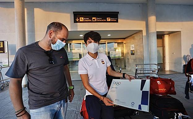 La marchadora granadina se llevó un diploma olímpico. 