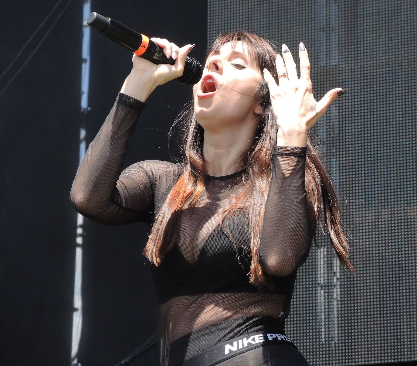 La cantante Ana María Rodríguez Garrido, La Mala, durante una actuación. 