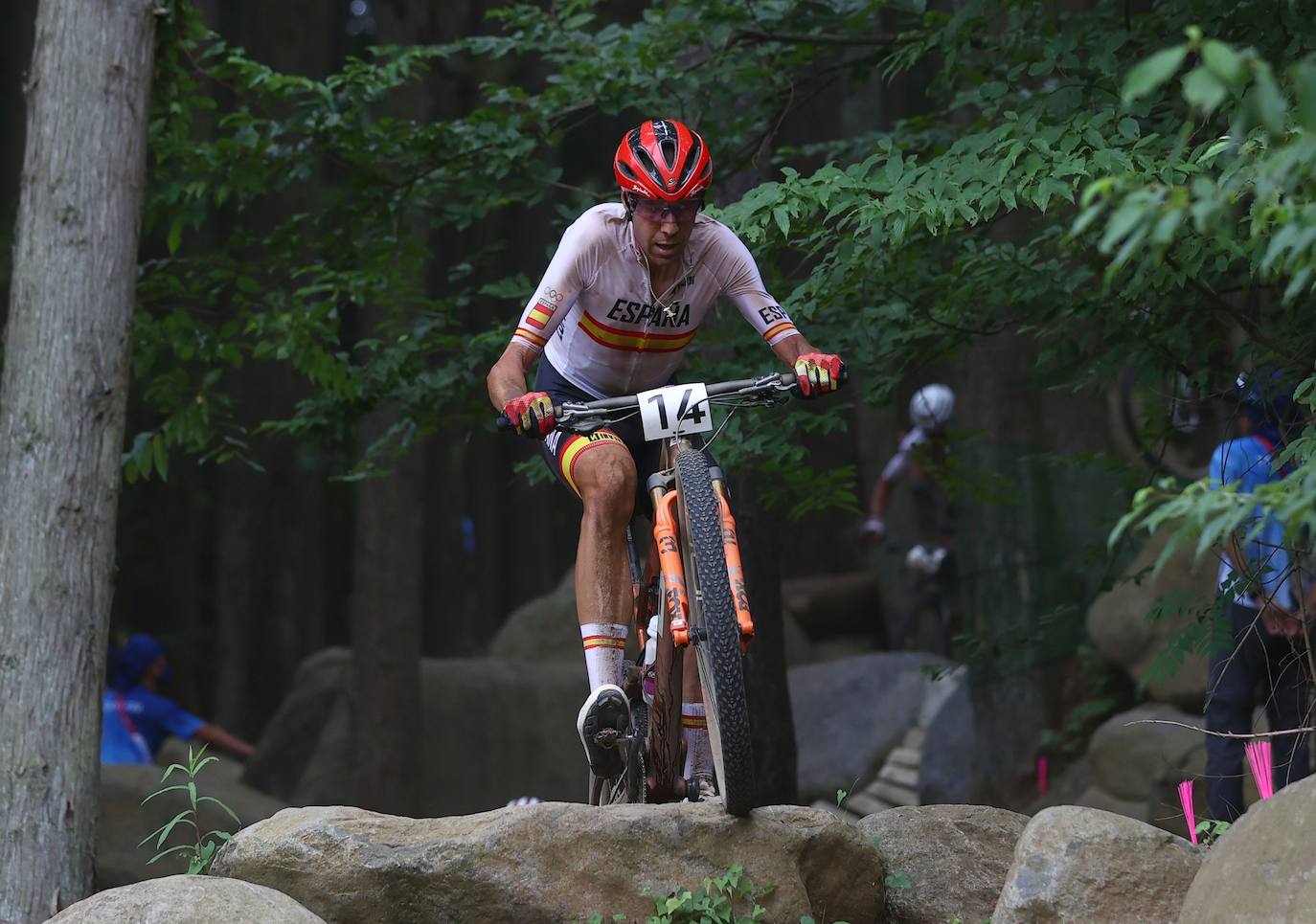 David Valero, en la carrera que le valió el bronce en Tokio. 