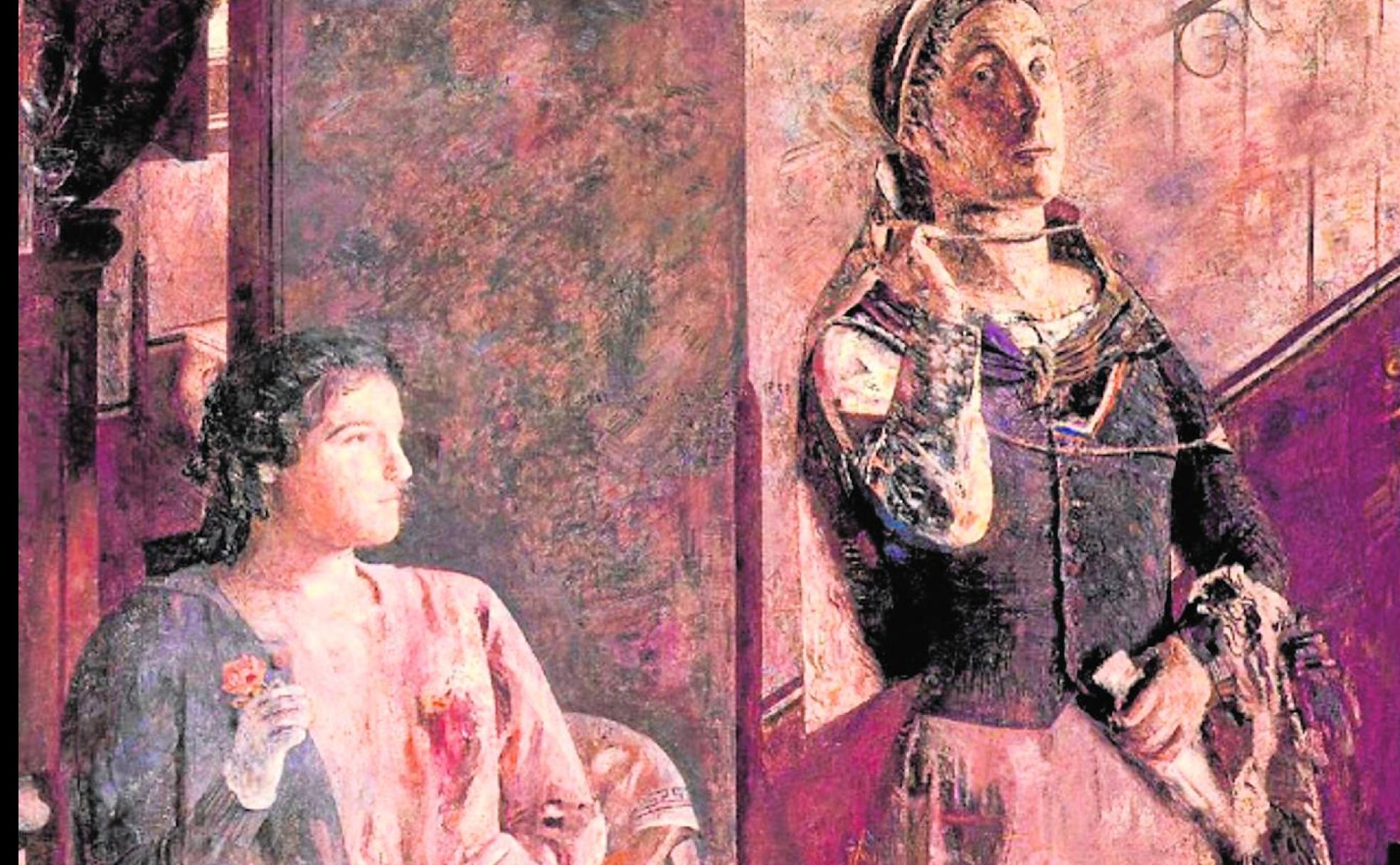 Mujeres en diálogo, de Antonio López. 