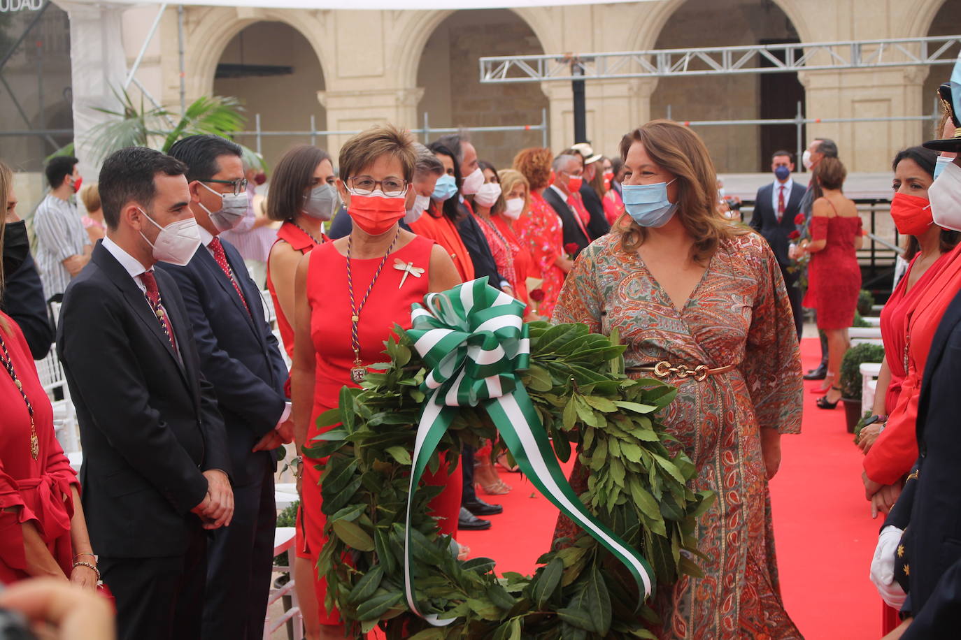 Homaneje a los Mártires de la Libertad en la Plaza Vieja esta mañana.