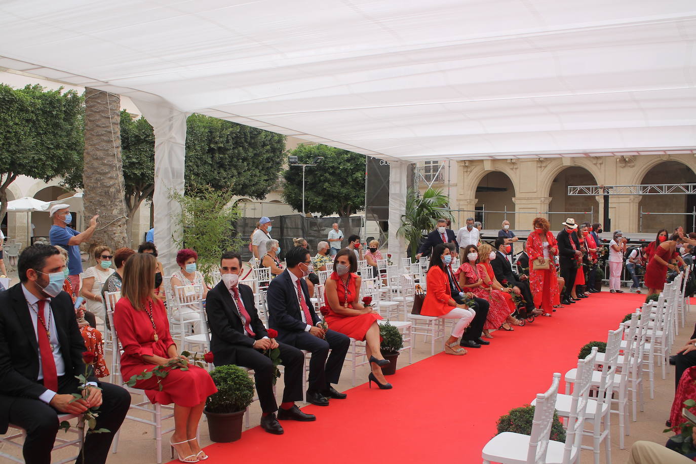 Homaneje a los Mártires de la Libertad en la Plaza Vieja esta mañana.