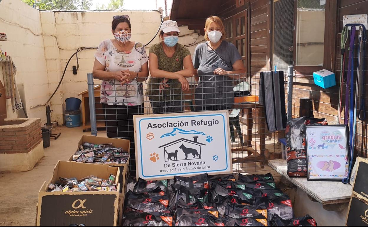 La Asociación Refugio de Sierra Nevada fue una de las que recibió la donación.