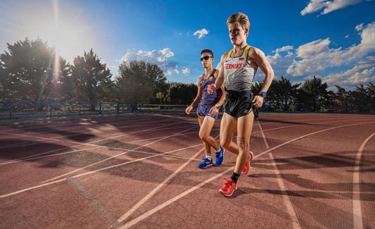 José Luis Hidalgo, reciente campeón de Europa sub-20, en pleno entrenamiento. 