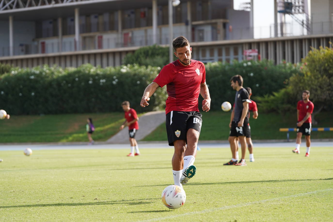 Fotos: Las imágenes del entrenamiento de la UD Almería