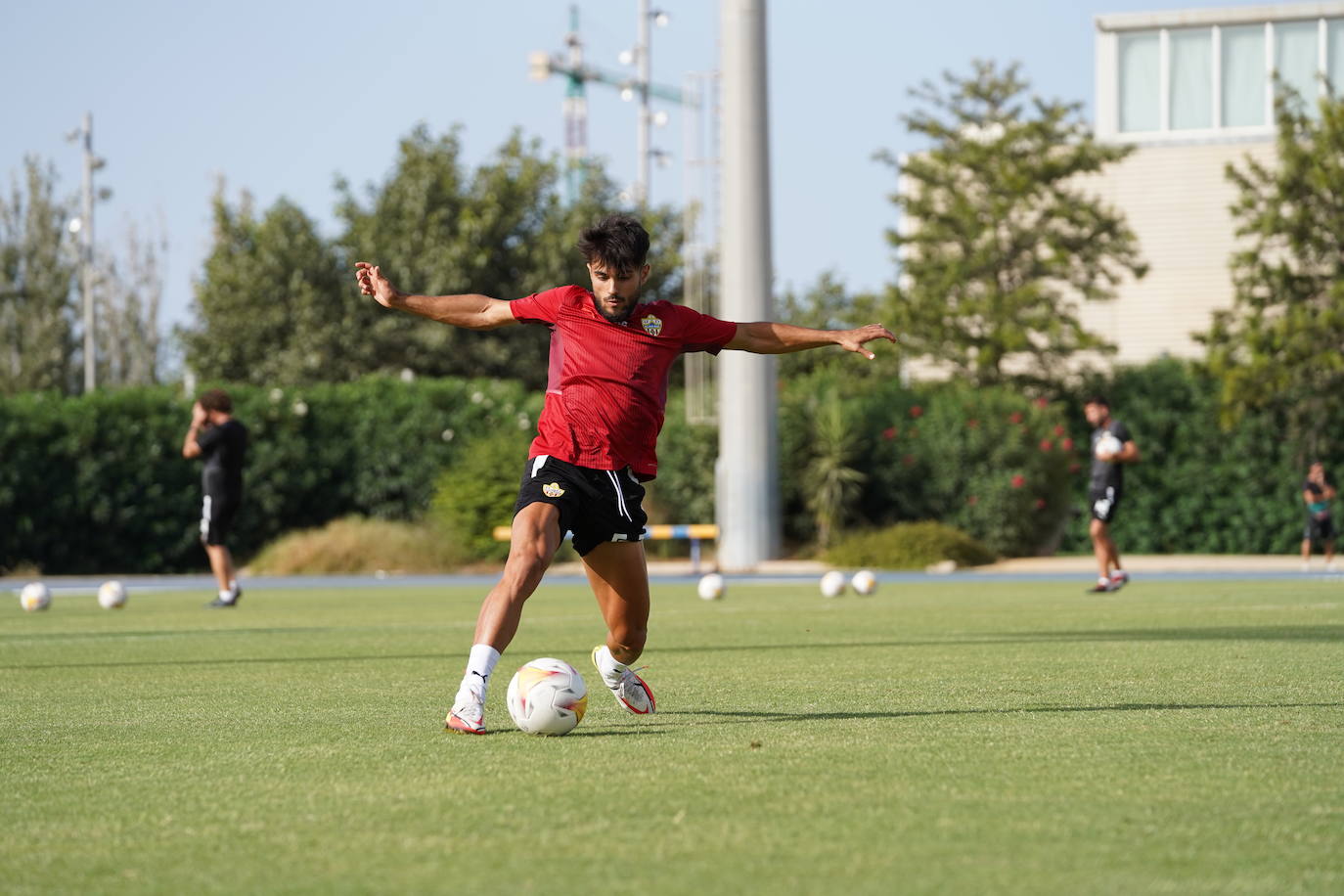 Fotos: Las imágenes del entrenamiento de la UD Almería