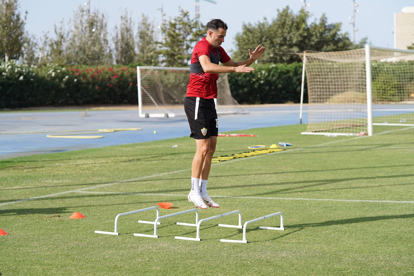 Fotos: Las imágenes del entrenamiento de la UD Almería