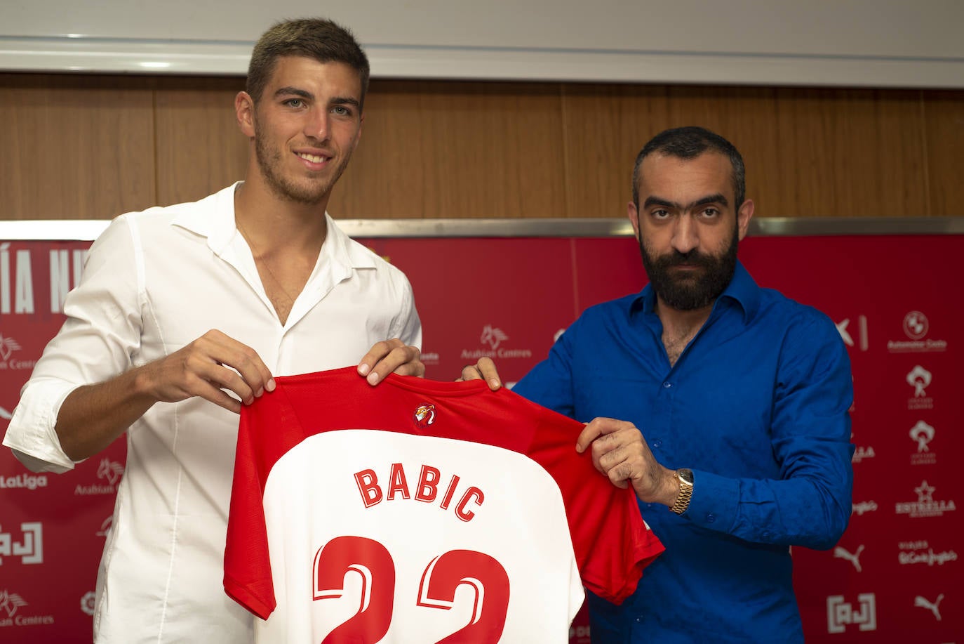 Babic fue presentado ayer como jugador indálico por Mohamed El Assy. 