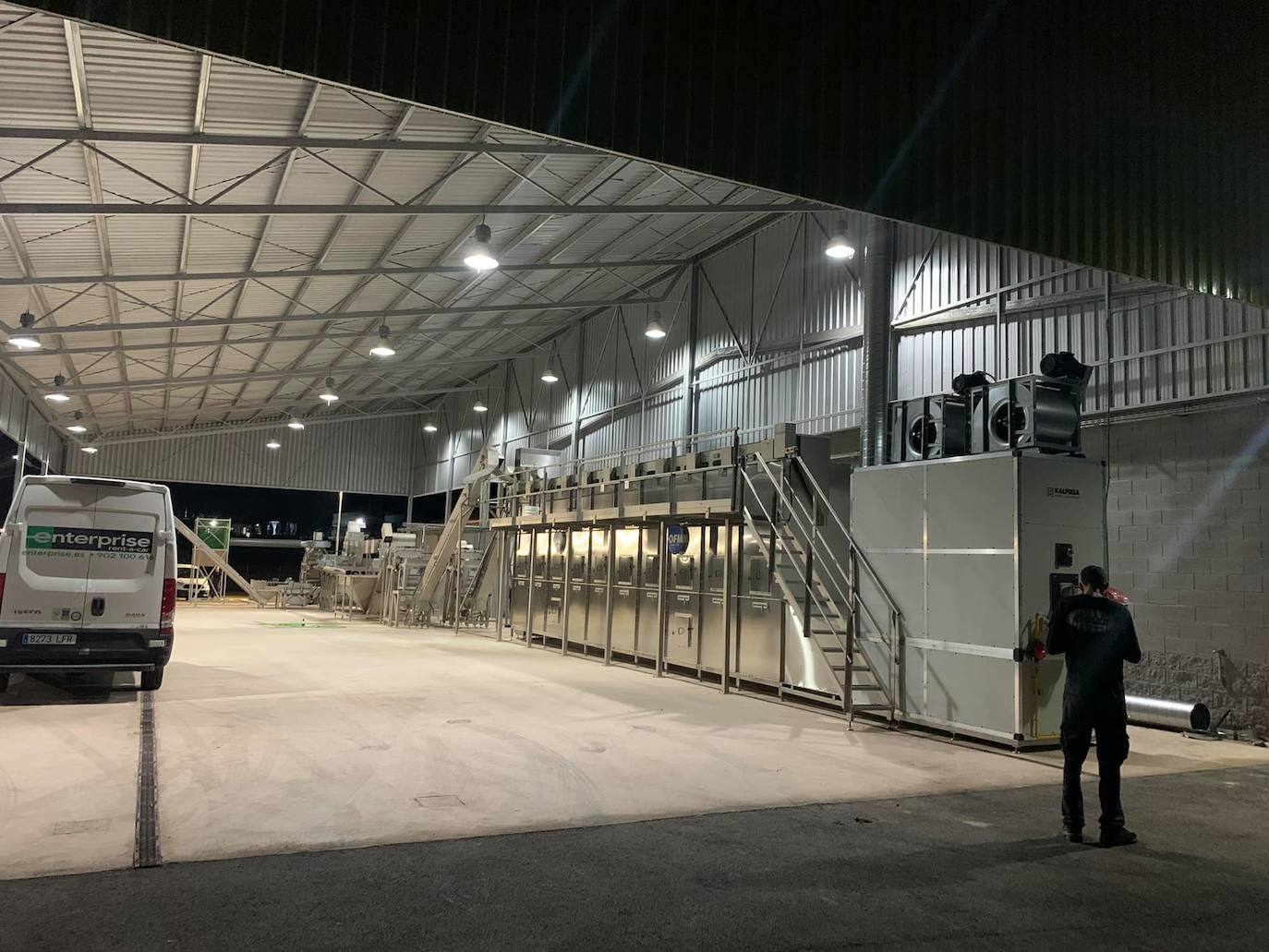 Interior de la fábrica. 