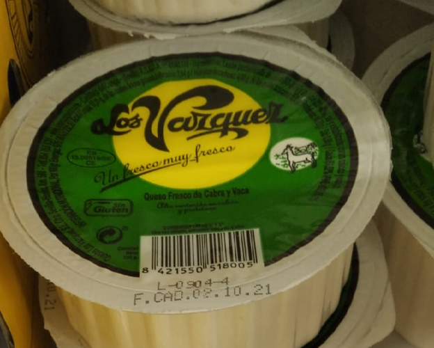Fotografía del queso afectado por la alerta