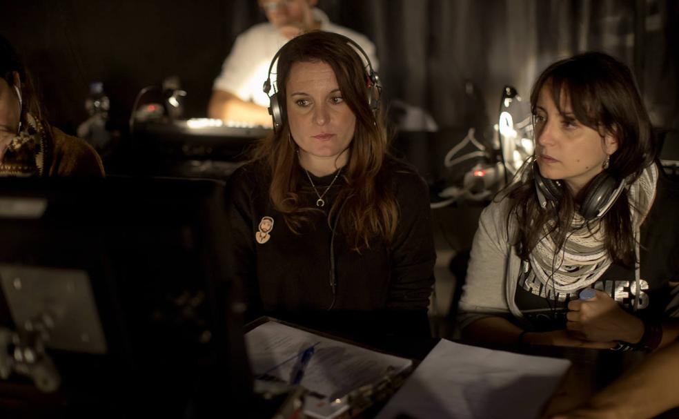 Junto a Dani Martín en la grabación de uno de sus videoclips. 