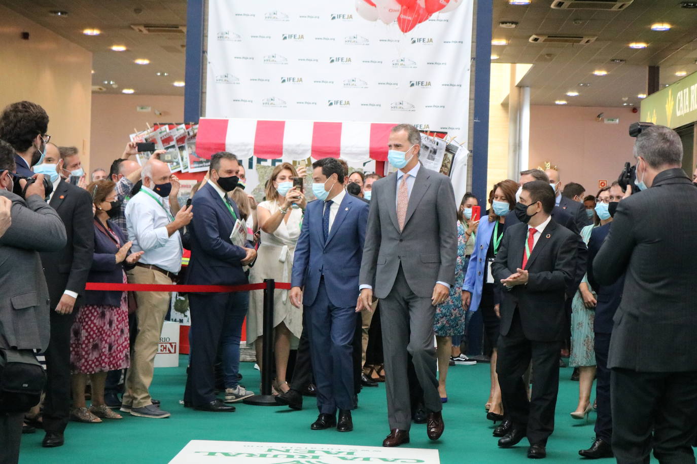 Primer día de Expoliva, marcado por la visita del Rey