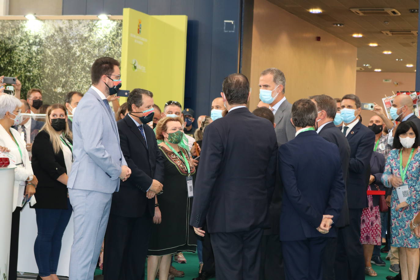 Primer día de Expoliva, marcado por la visita del Rey