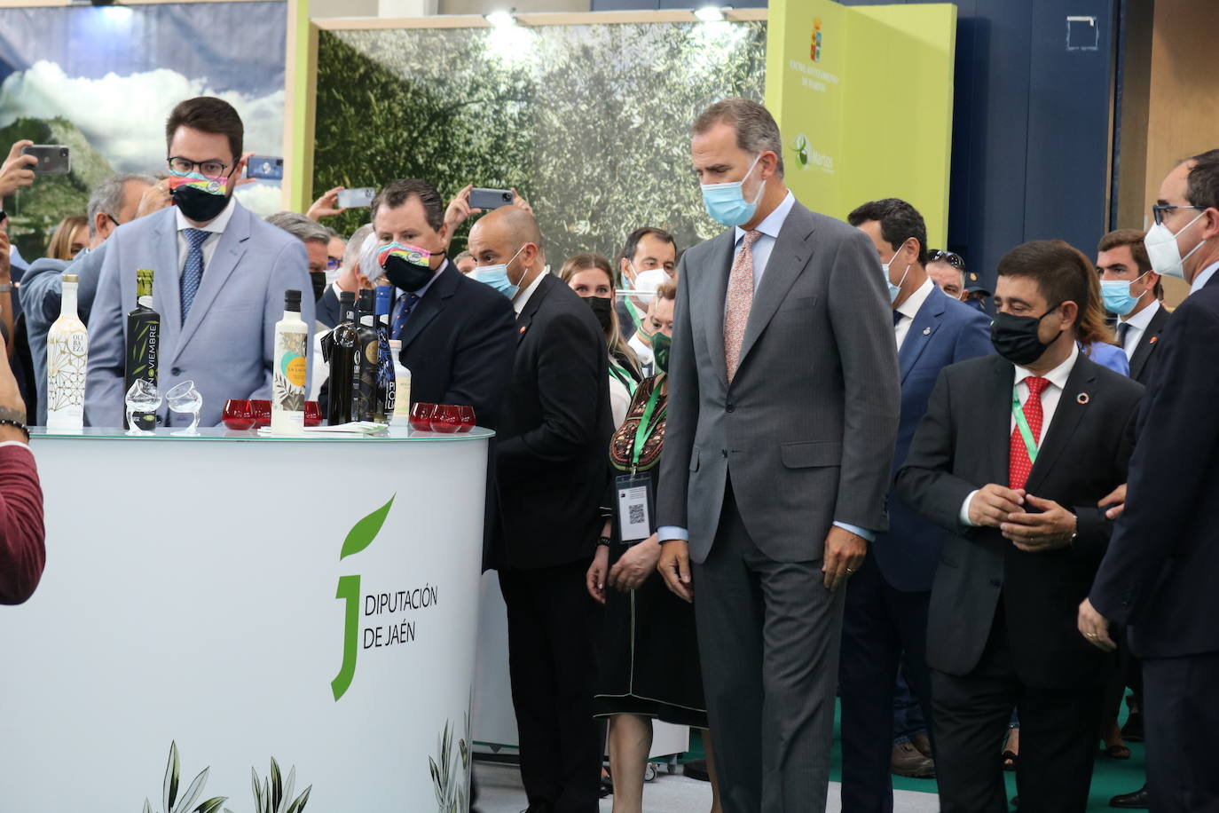Primer día de Expoliva, marcado por la visita del Rey