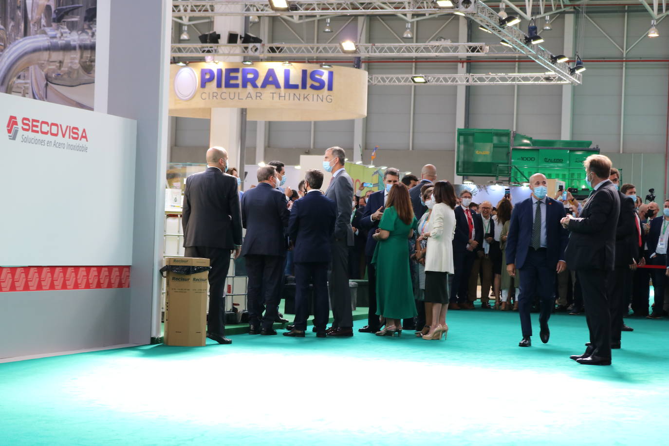 Primer día de Expoliva, marcado por la visita del Rey