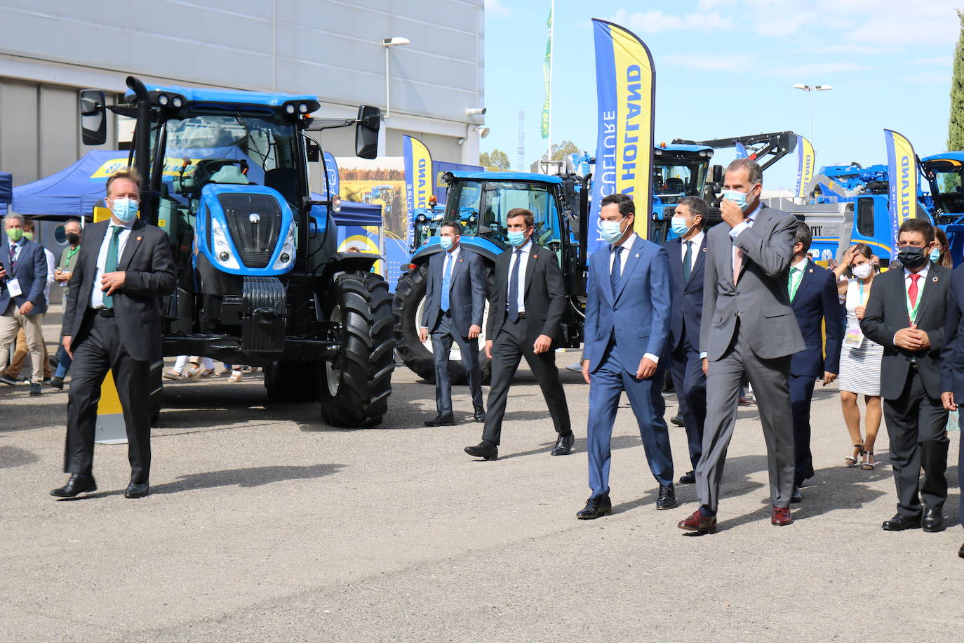 Primer día de Expoliva, marcado por la visita del Rey