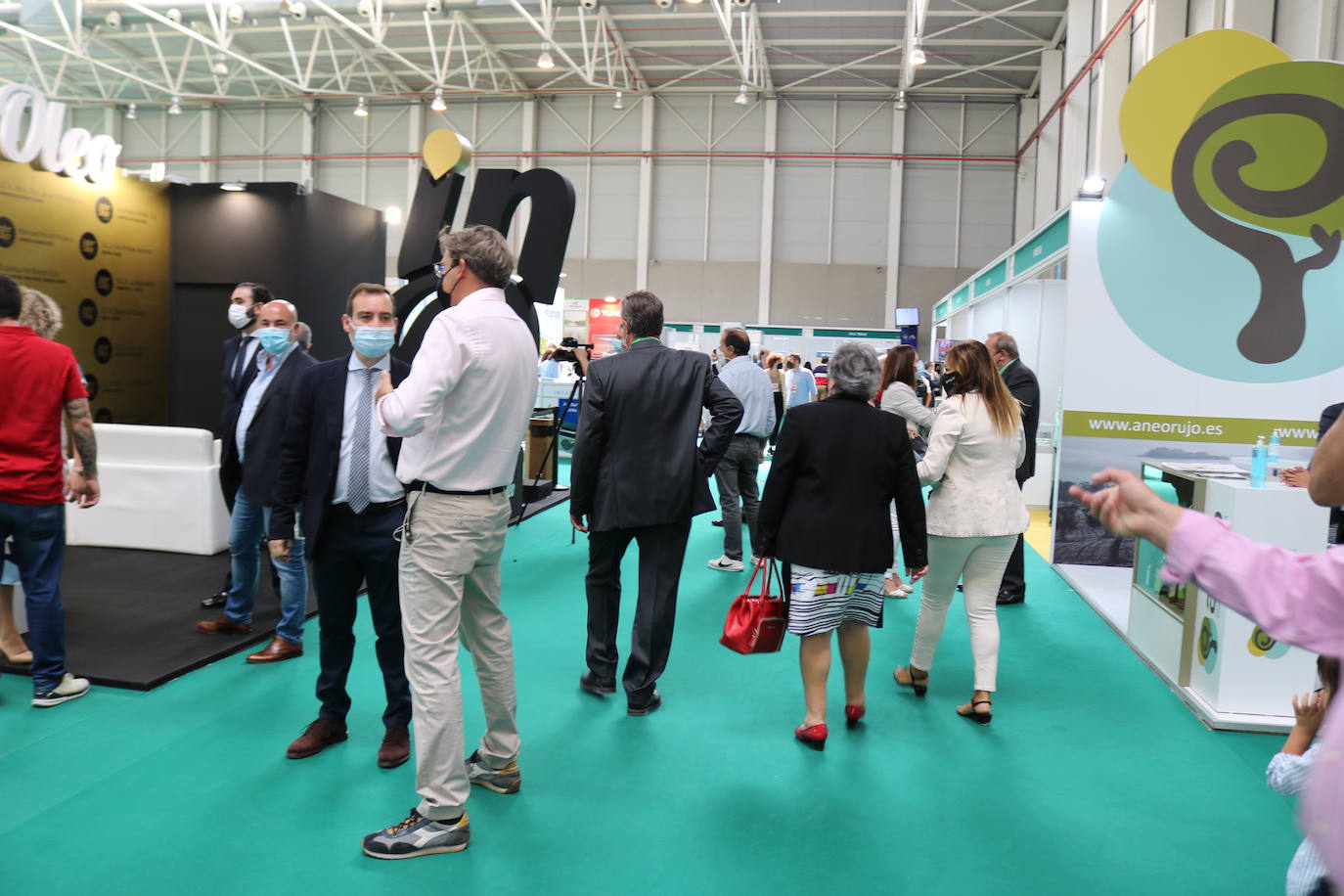 Primer día de Expoliva, marcado por la visita del Rey