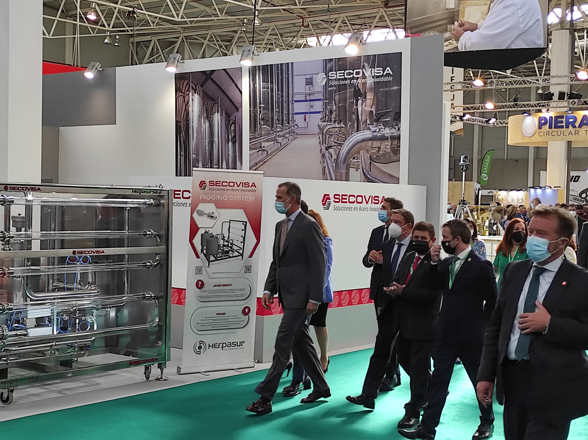 Primer día de Expoliva, marcado por la visita del Rey