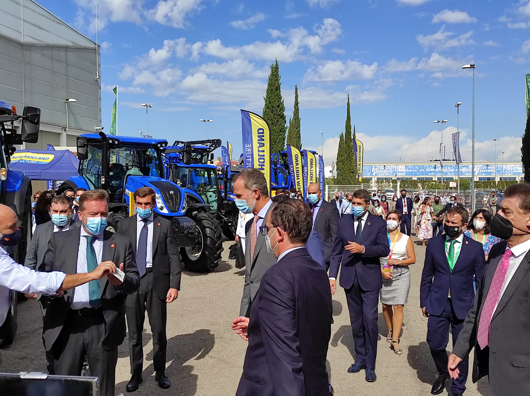 Primer día de Expoliva, marcado por la visita del Rey