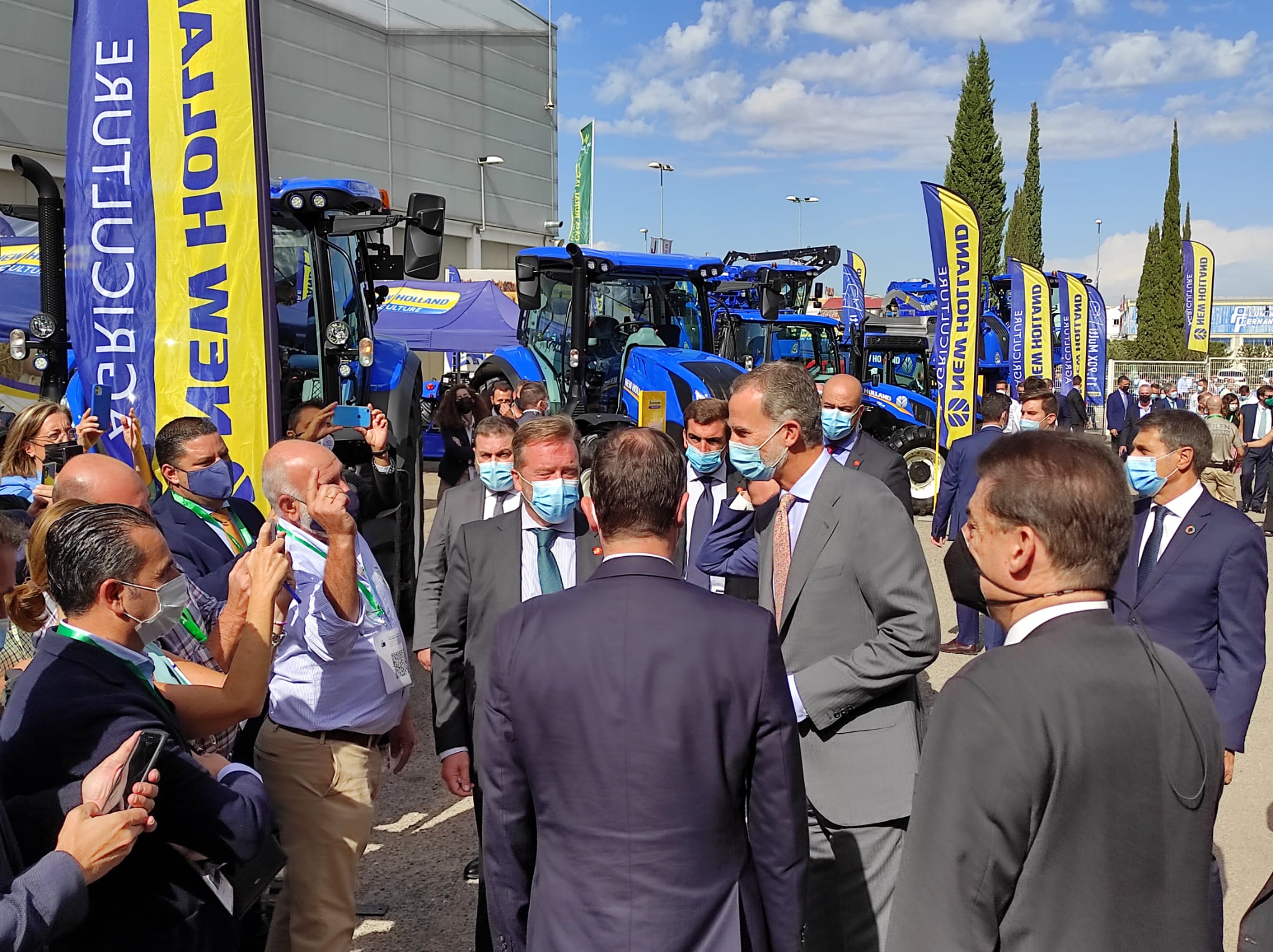 Primer día de Expoliva, marcado por la visita del Rey
