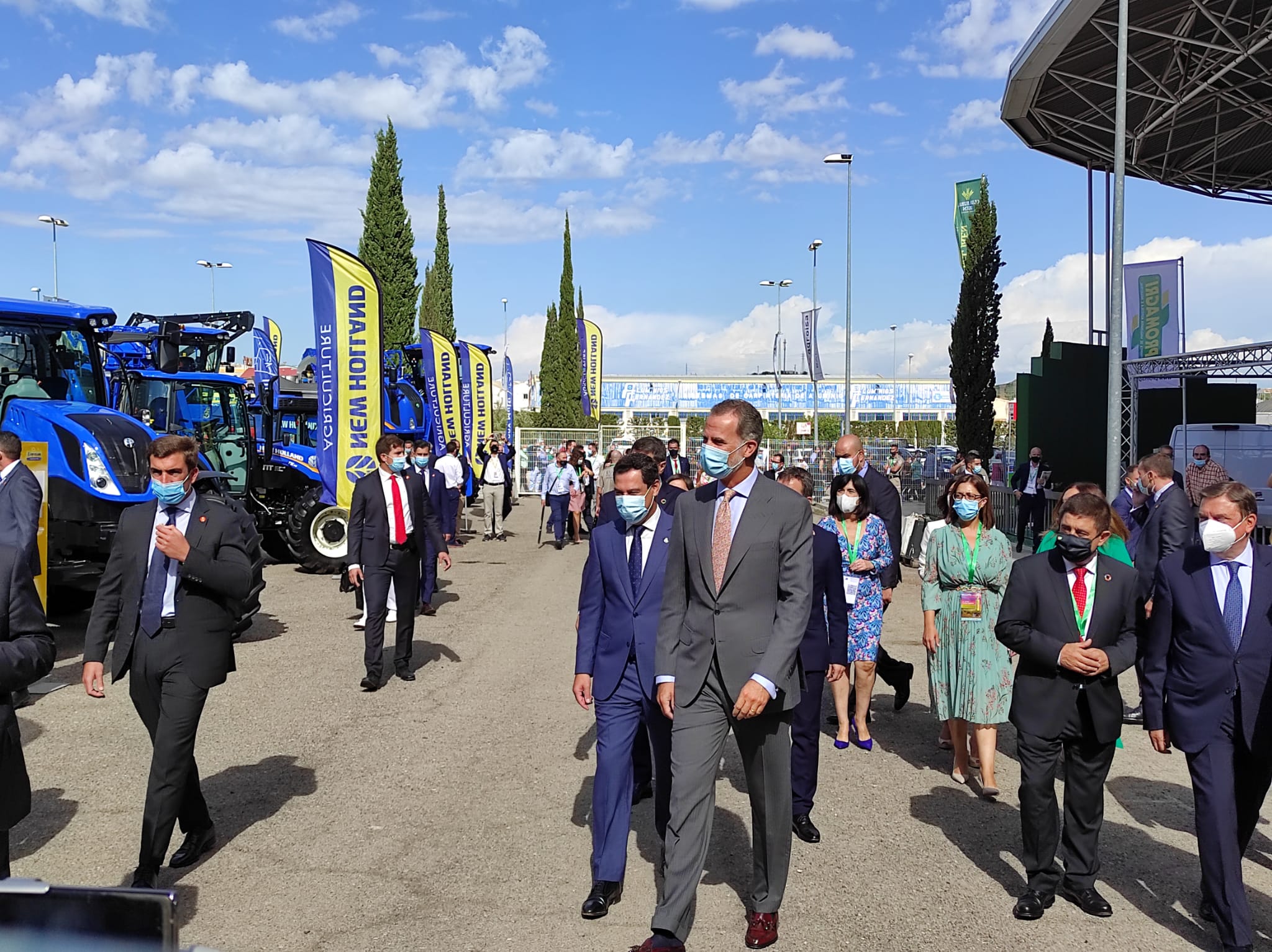 Primer día de Expoliva, marcado por la visita del Rey