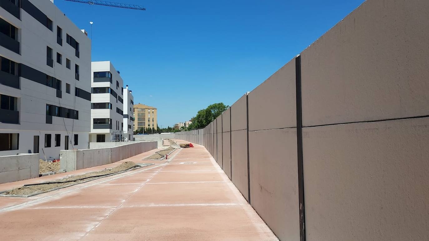 Muro de la residencia de estudiantes Valeo-LIV Student que pintarán 33 artistas este sábado. 