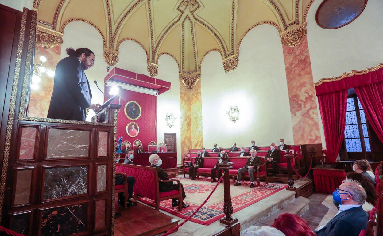 Juan María Pedrero leyó el discurso de apertura sobre los órganos en Granada. 
