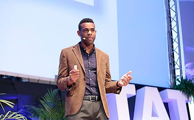 Jonathan Nelson, durante su intervención. 
