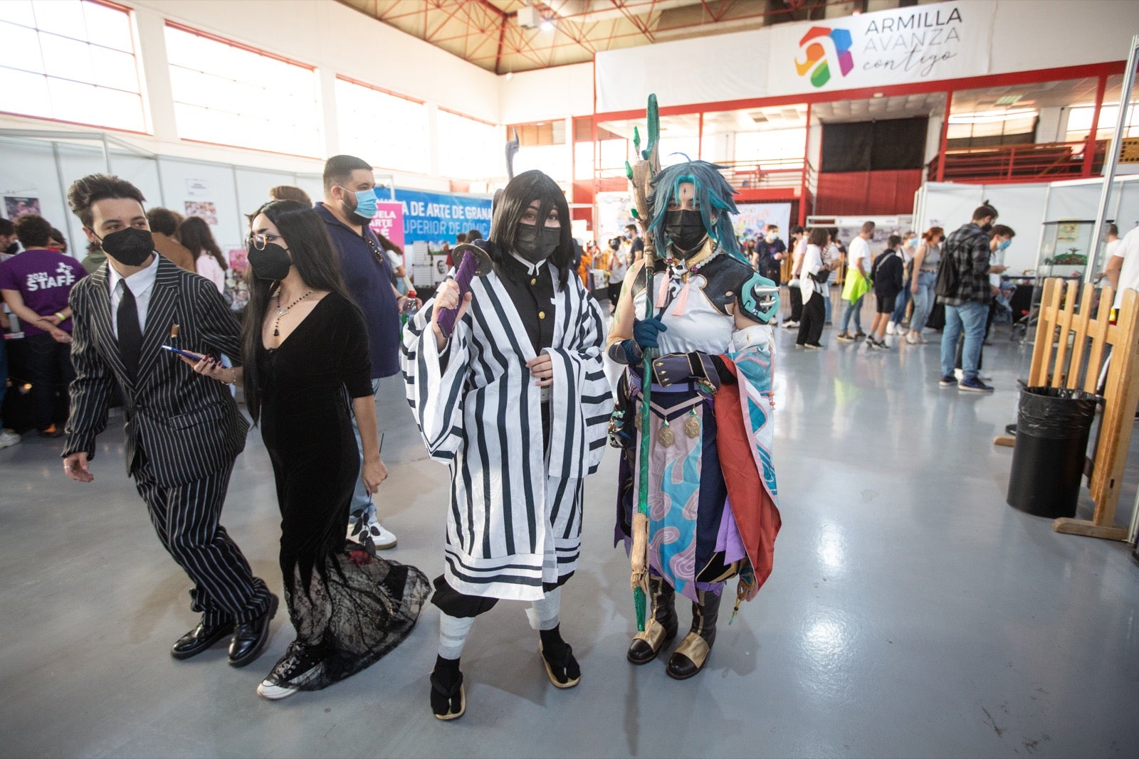 La Ficzone llena la Feria de Muestras de Armilla de aficionados del manga y del kpop.