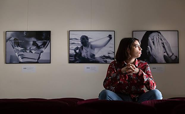 María Viñas, en la sala de exposiciones de la Casa de la Mariana. 