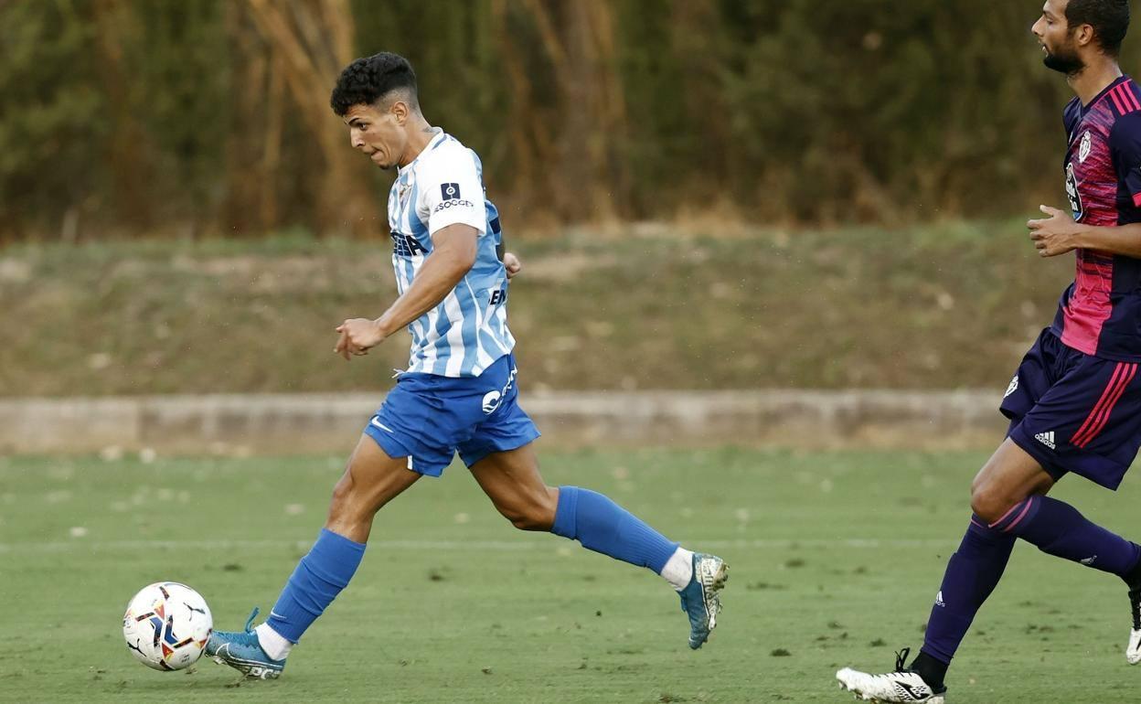Jesús Hoyos, un joven valor de la cantera del Málaga CF. 