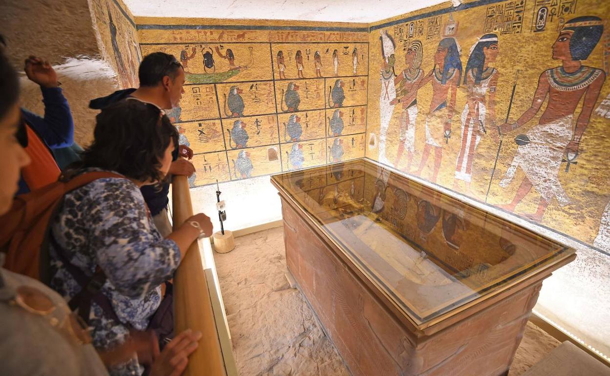 Tumba de Tutankamón en el Valle de los Reyes. 