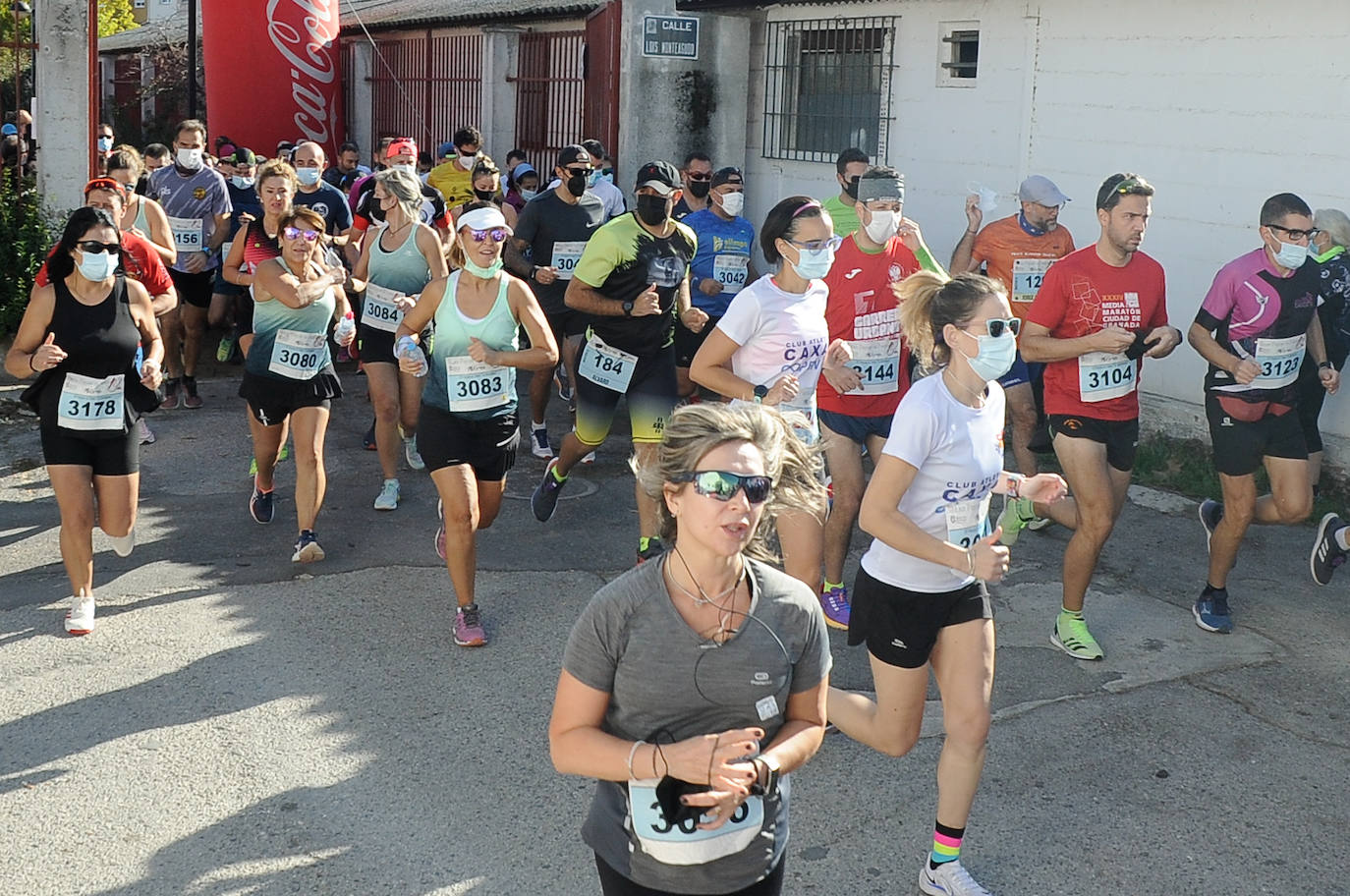Los corredores, en la salida.