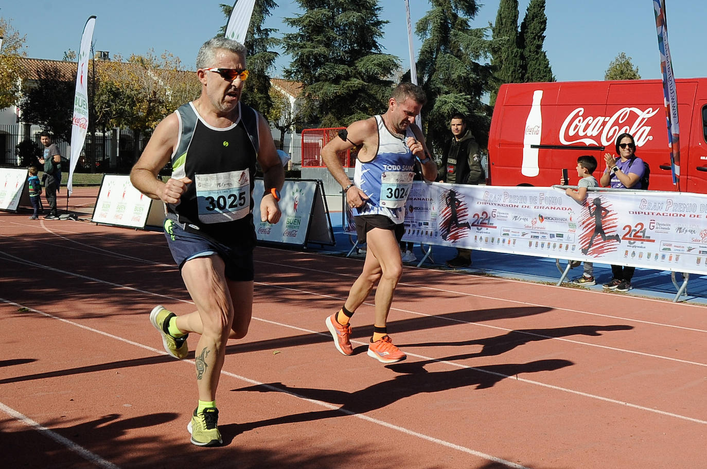 Los corredores, en la salida.