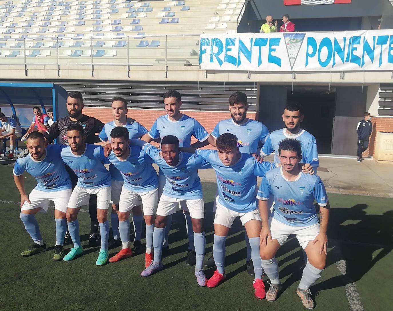 Once inicial del P. Ejido en el partido jugado contra el Adra. 