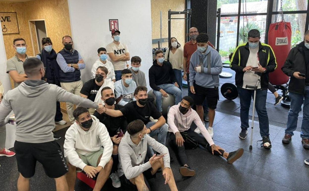 La plantilla del Laguna aguarda el emparejamiento en Copa. 