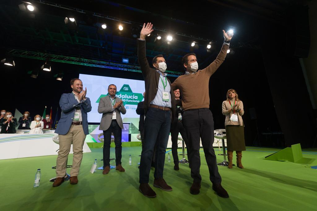 Ambiente en el congreso del PP andaluz en el Palacio de Congresoos