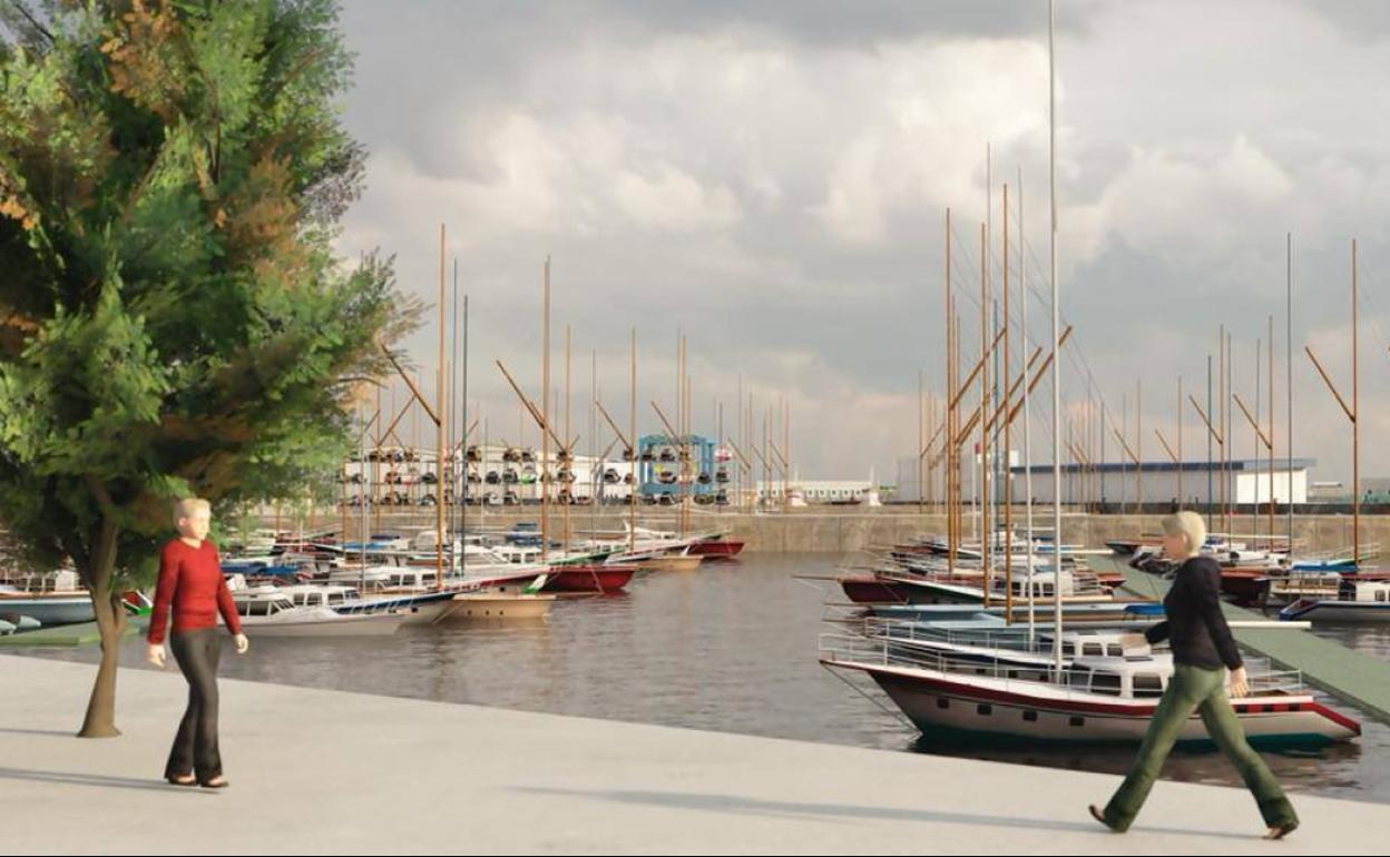 Así será la marina deportiva del puerto.