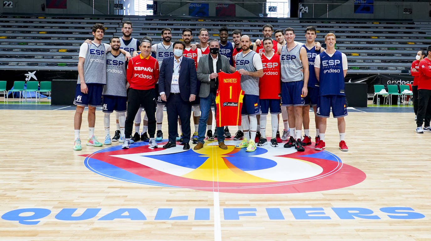 El combinado nacional se ha ejercitado desde el sábado en el Olivo Arena. 