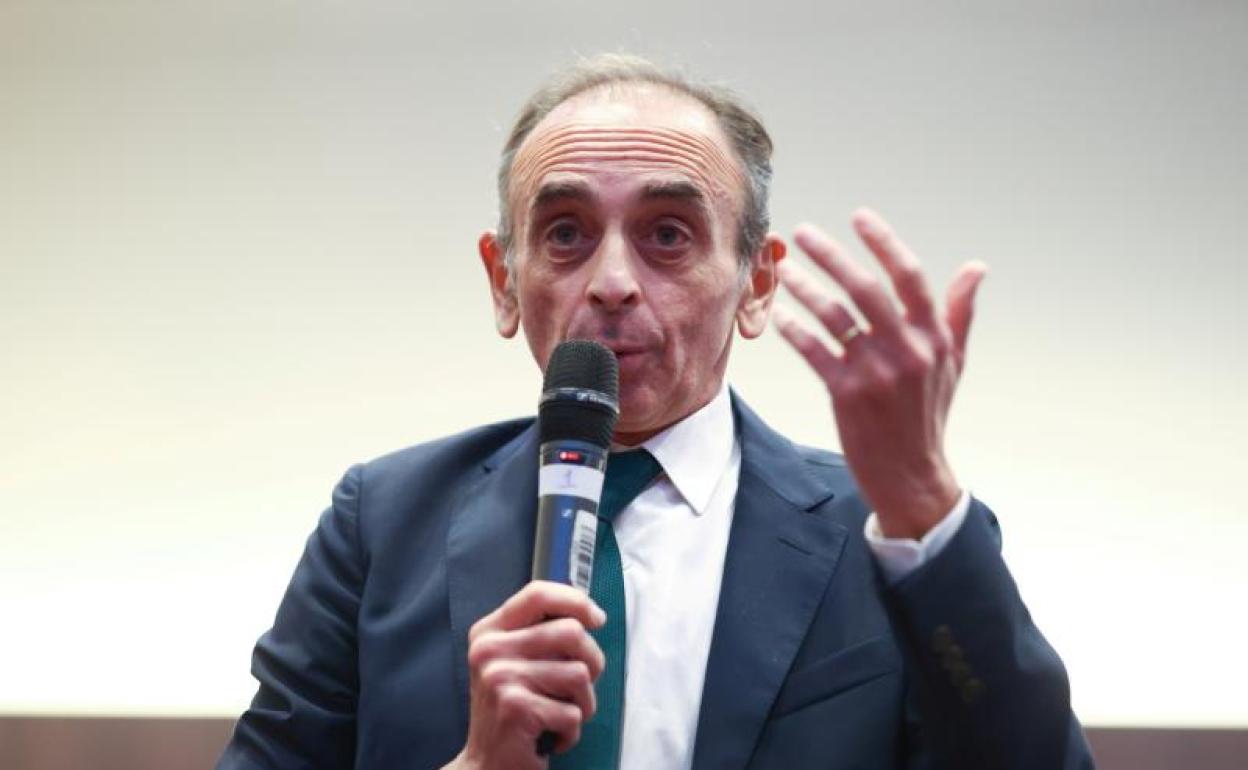 Éric Zemmour, durante un acto en Londres. 