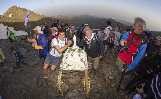 La romería de la Virgen de las Nieves en 2018.