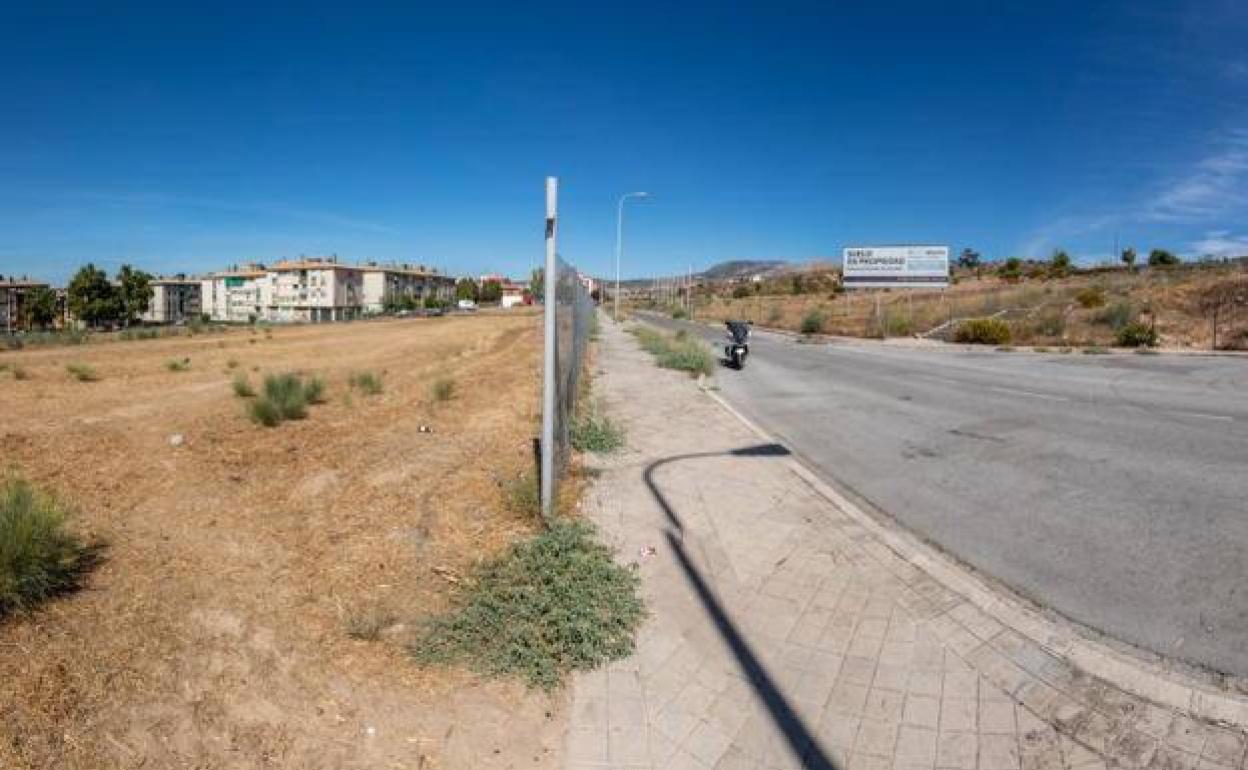 Terrenos en la calle María Amaya La Gazpacha, donde está previsto que empresas privadas levante las tres promcones de VPO en régimen de alquiler /