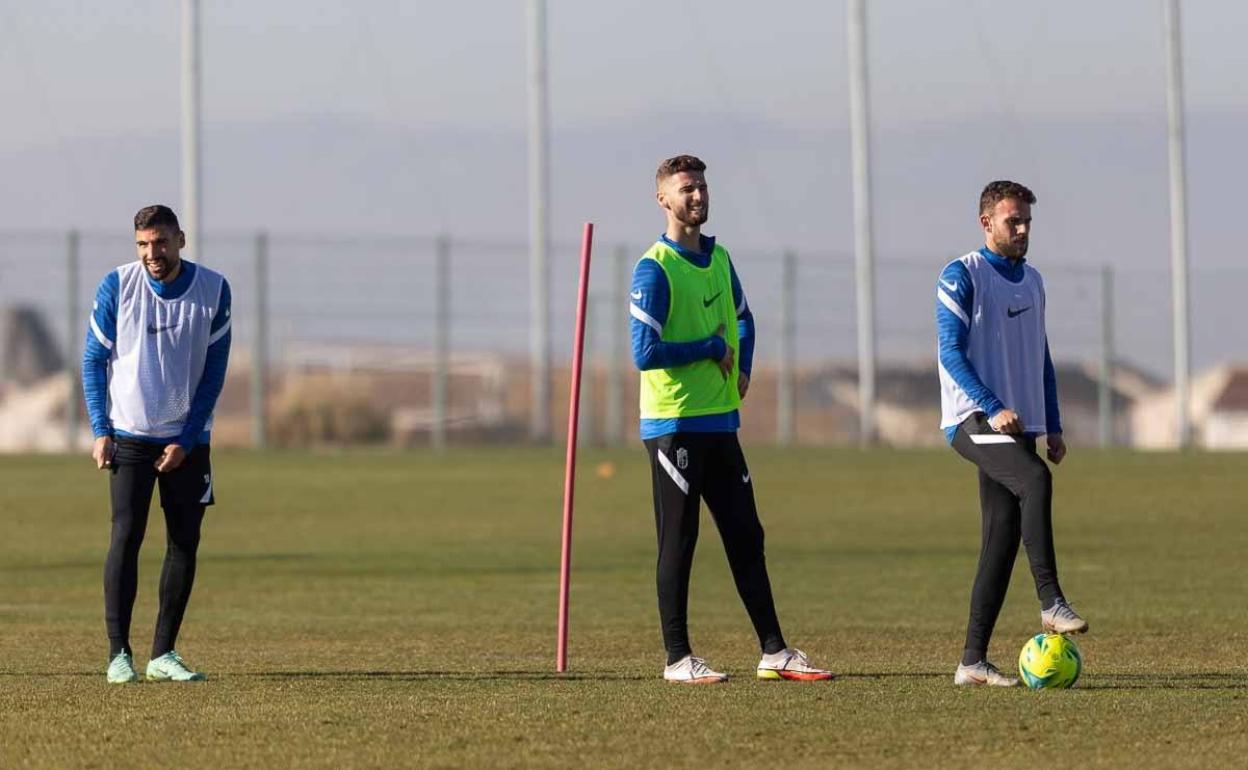 Entrenamiento del Granada. 