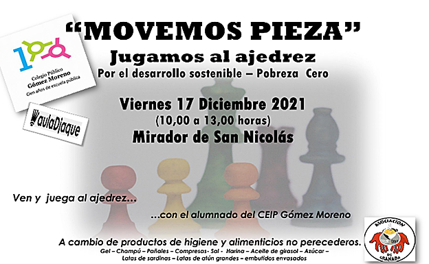 Cartel de la acción 'Movemos pieza'.